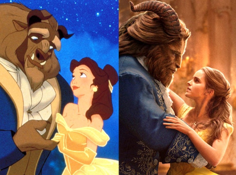 Beauty and the beast, original and recent